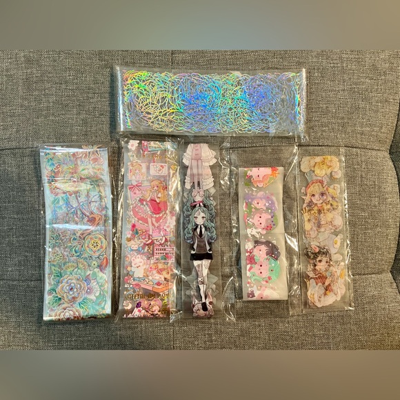 Waterproof PET Tape cute, lovely,Flower, journal sticker, Notebook, hand account - Picture 4 of 12